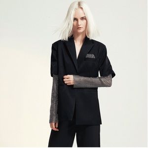 Diamond Sleeve Blazer Jacket